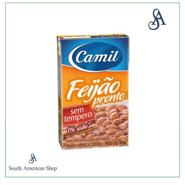 Cooked Carioca Beans 490gr - Camil