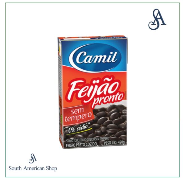 Cooked Black Beans 490gr - Camil