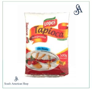 Hydrated Manioc Starch Tapioca 500g - Lopes