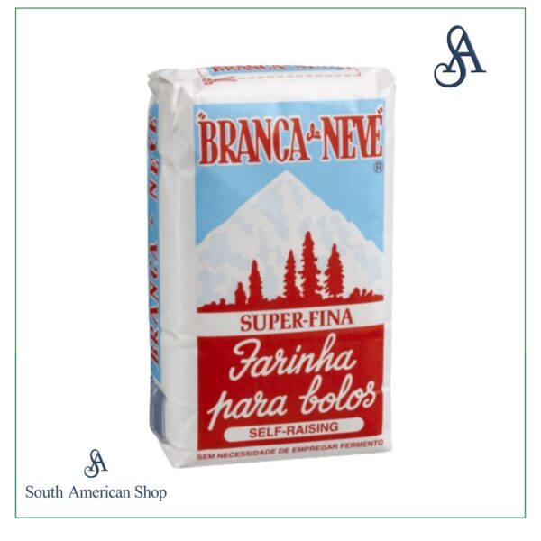 Farinha de Trigo com Fermento Super Fina 1Kg - Branca de Neve